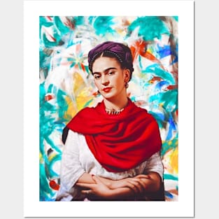 Frida Kahlo Colorful Posters and Art